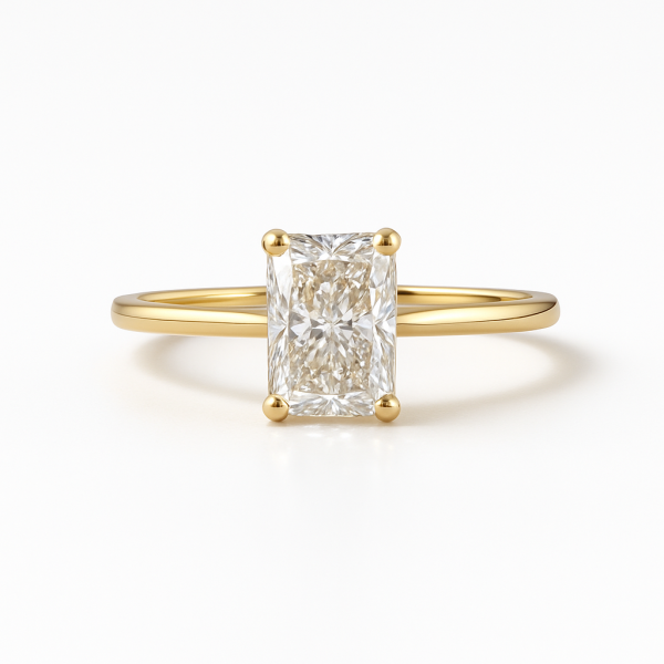 Stříbrný prsten 3ct ice crushed zirkon, radiant cut