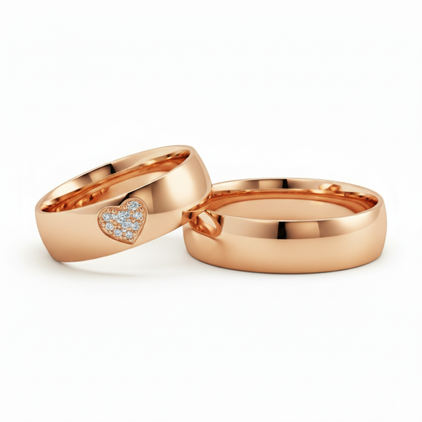 Snubní prsteny žluté zlato - Soft Sparkle