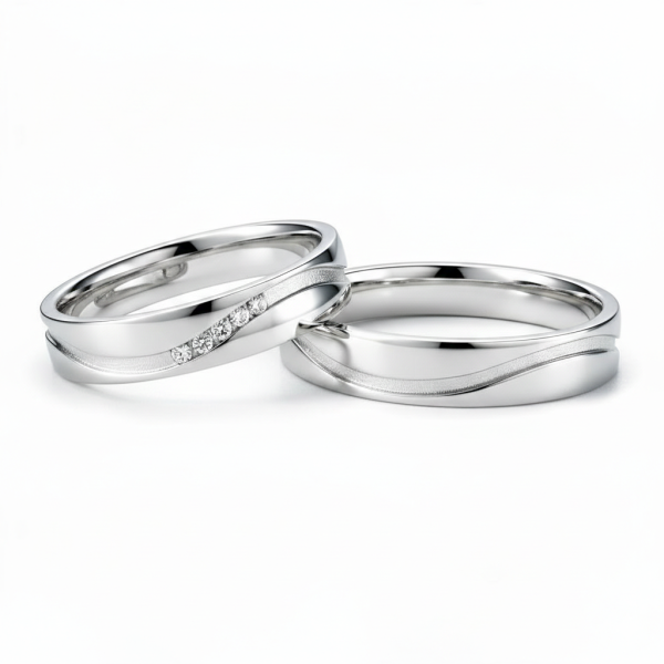 Snubní prsteny růžové zlato - Soft Sparkle