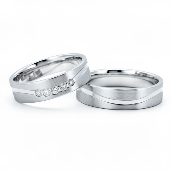 Snubní prsteny žluté zlato - Soft Sparkle