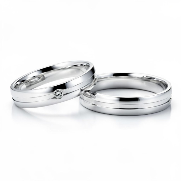 Snubní prsteny růžové zlato - Soft Sparkle