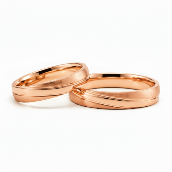 Snubní prsteny bílé zlato - Základní 