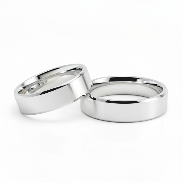 Snubní prsteny růžové zlato - Základní 4,5mm komfort fit