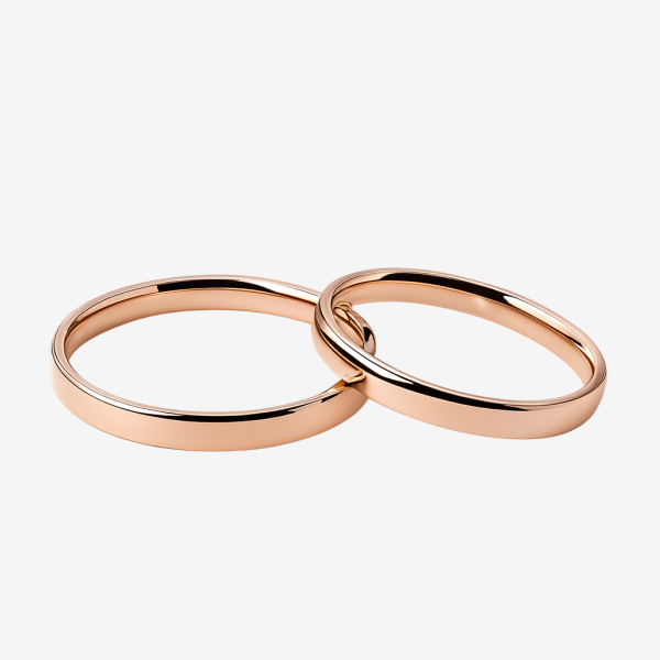 Minimalistické snubní prsteny CLASSIC 2,5 mm - 6506