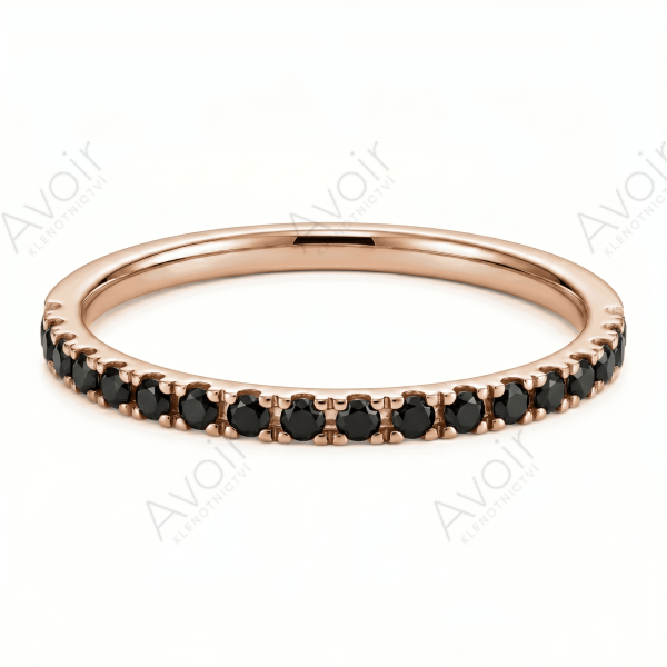 Snubní prsten bílé zlato eternity 0,03ct