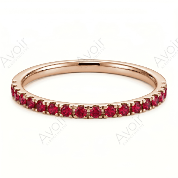 Snubní prsten bílé zlato eternity 0,03ct
