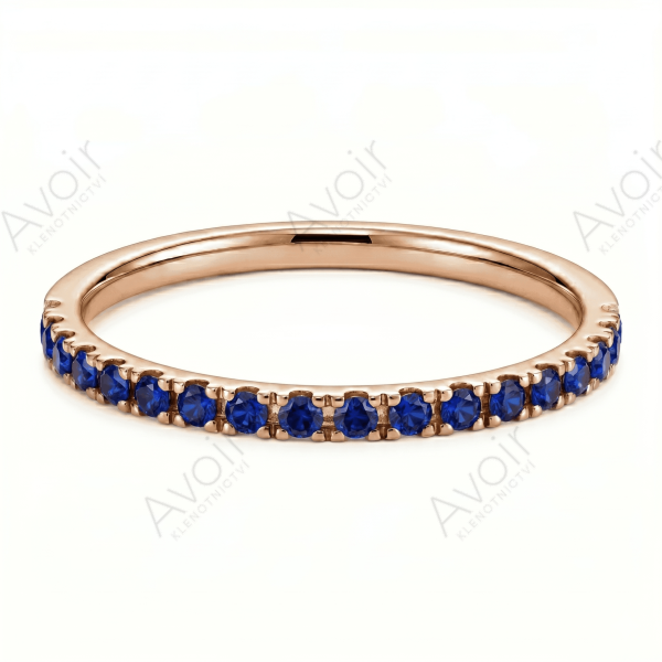 Snubní prsten bílé zlato eternity 0,03ct