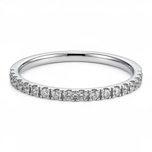 Snubní prsten růžové zlato eternity 0,05ct