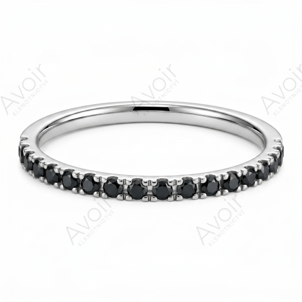 Snubní prsten bílé zlato eternity 0,03ct
