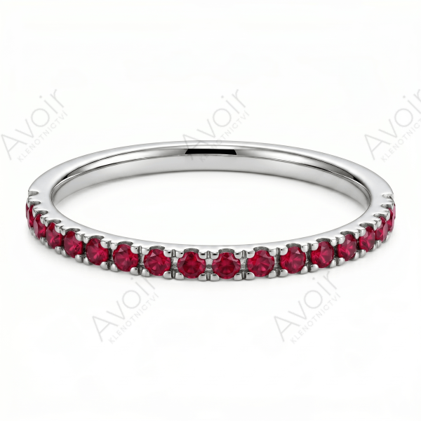 Snubní prsten bílé zlato eternity 0,03ct