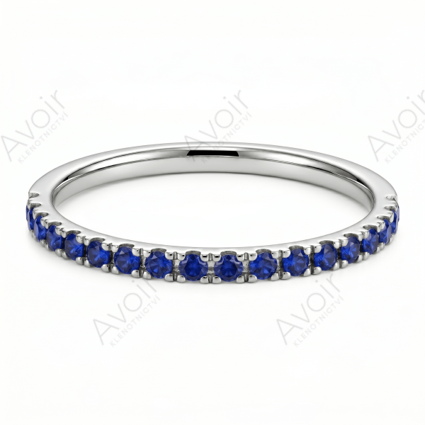 Snubní prsten bílé zlato eternity 0,03ct