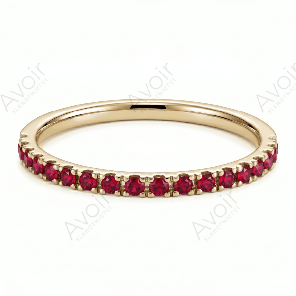 Snubní prsten bílé zlato eternity 0,03ct