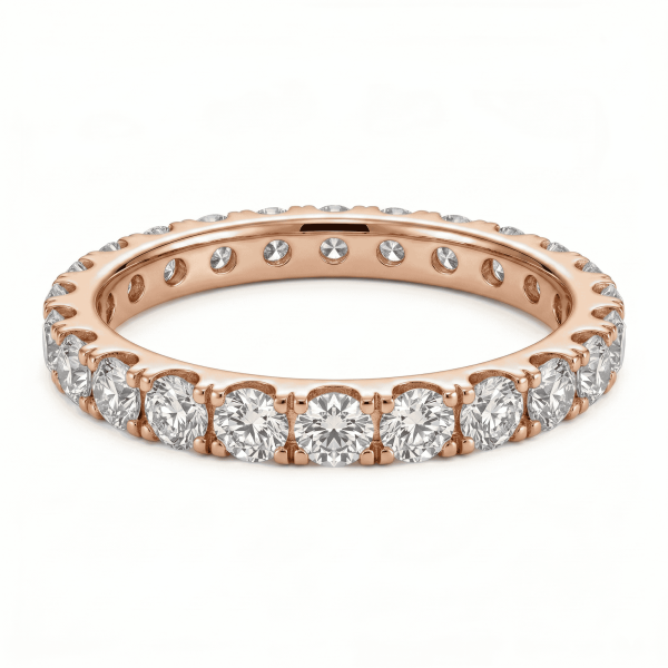 Snubní prsten bílé zlato eternity 0,08ct