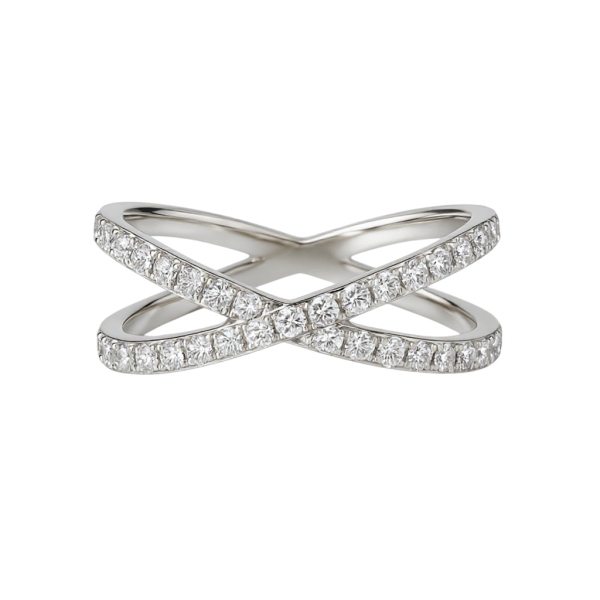 Stříbrný prsten – symbol nekonečna zdobený zirkony