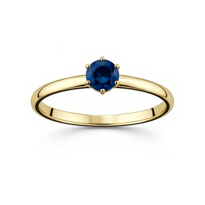 Prsten solitér 6463 safír Prsten solitér 6463 safír