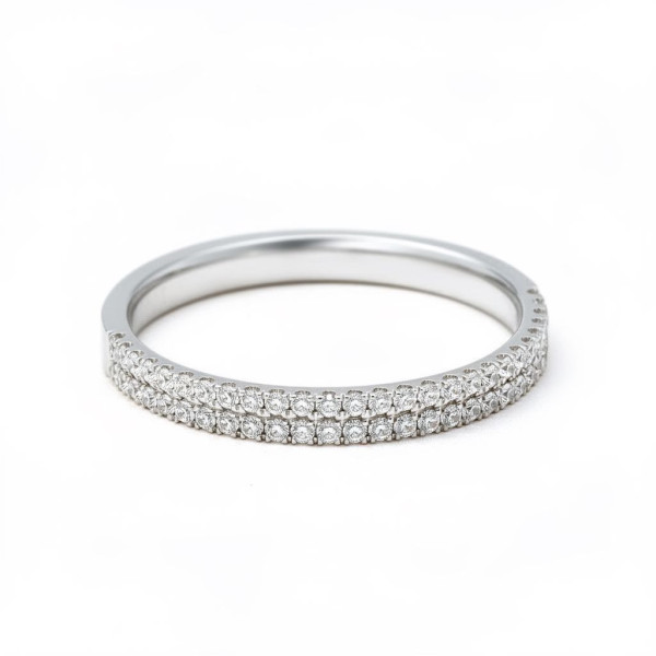 Snubní prsten eternity 0,005 ct