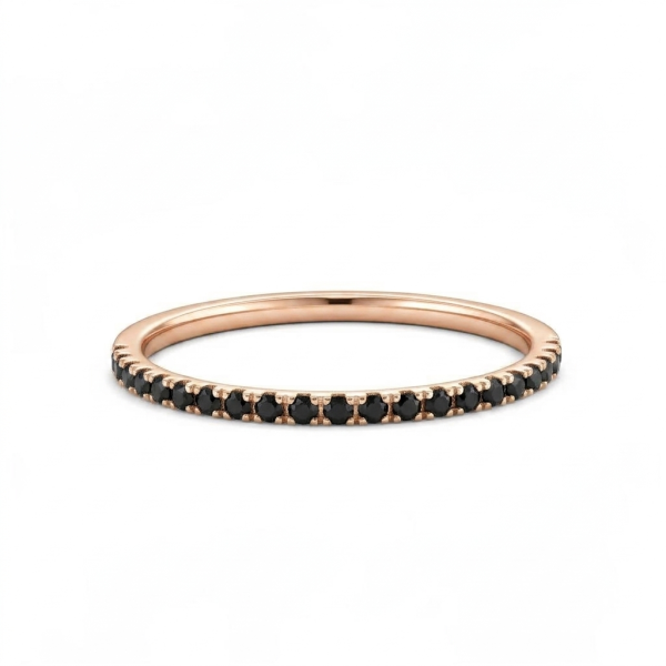 Elegantní snubní prsten Eternity (Šířka 1,2 mm)