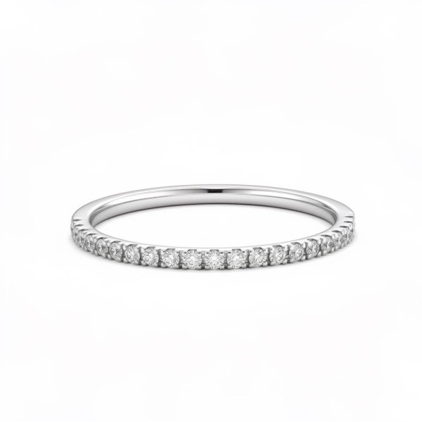 Elegantní snubní prsten Eternity (Šířka 1,2 mm)