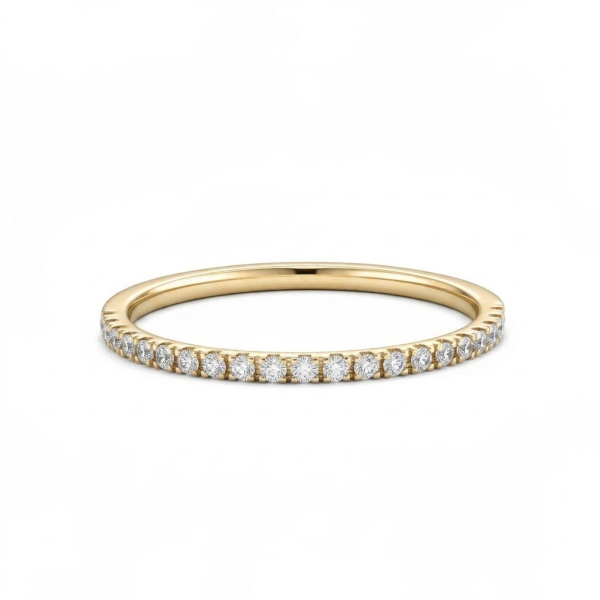 Elegantní snubní prsten Eternity (Šířka 1,2 mm)