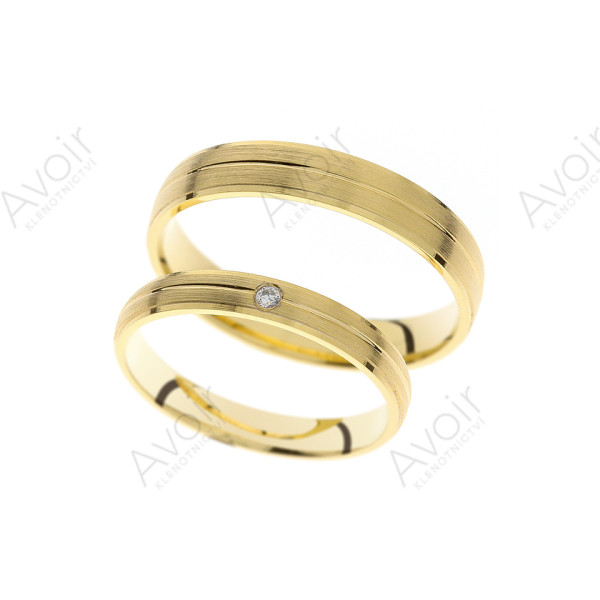 Elegantní snubní prsten s diamantem