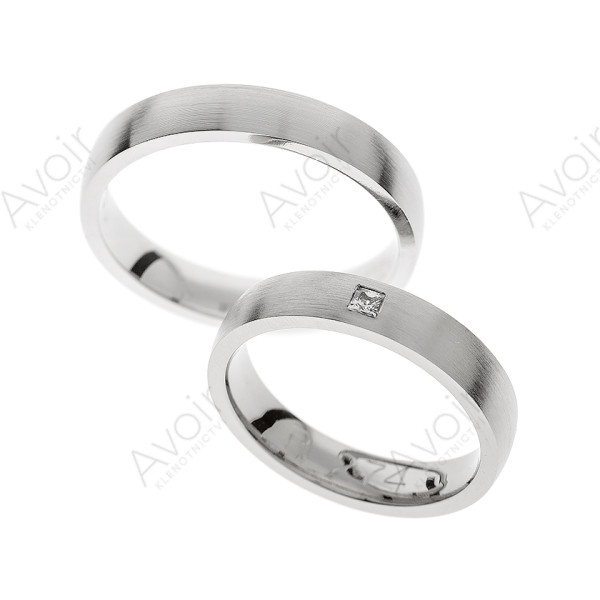 Elegantní snubní prsten s diamantem