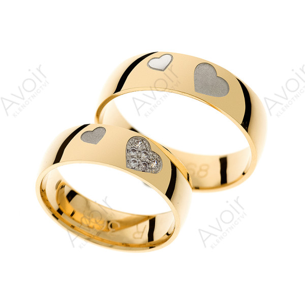 Elegantní snubní prsten s diamanty