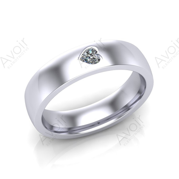 Elegantní snubní prsten s diamantem