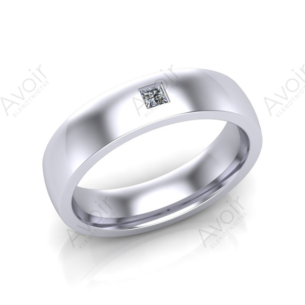 Elegantní snubní prsten s diamantem
