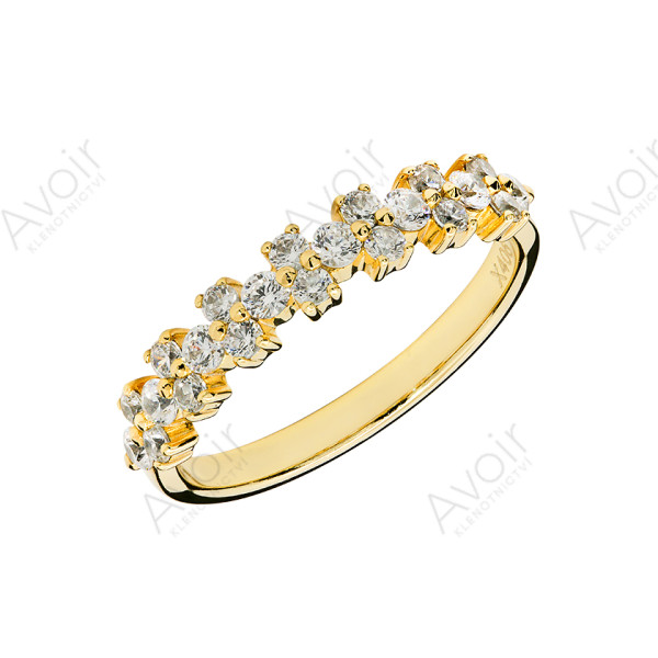Elegantní snubní prsten s diamanty