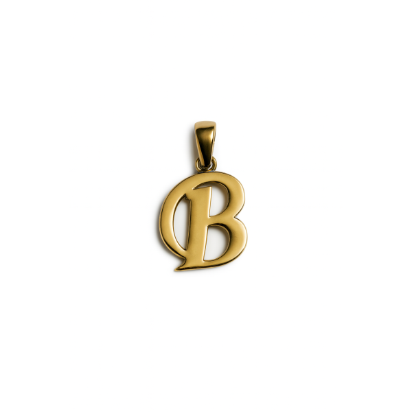 Zlatý přívěsek písmeno B – velikost 1,5 cm
