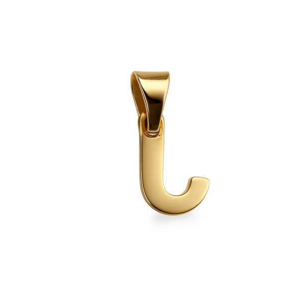Zlatý přívěsek písmeno J tiskací – velikost 1 cm